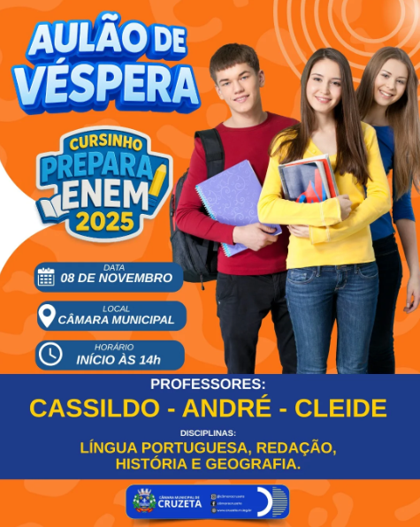 🎓 AULÃO DE VÉSPERA – ENEM 2025 💥