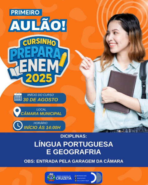 📚✨ Vem aí o primeiro Aulão do Cursinho Prepara Enem 2025!