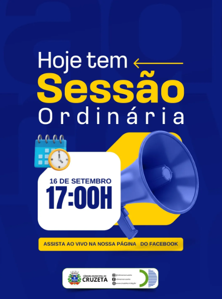📢 Sessão Ordinária