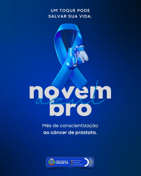 A Câmara Municipal de Cruzeta apoia a campanha Novembro Azul
