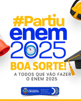 A Câmara Municipal de Cruzeta e o Cursinho Prepara ENEM, deseja boa sorte a todos os estudantes que vão fazer as provas do ENEM neste domingo! ✨