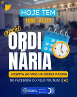 A Câmara Municipal de Cruzeta informa que hoje, às 17 horas, será realizada mais uma Sessão Ordinária.