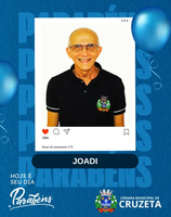 A Câmara Municipal de Cruzeta parabeniza com grande alegria o servidor Joadi Almeida pelo seu aniversário!