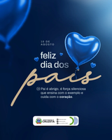 "A Câmara Municipal de Cruzeta parabeniza todos os pais pelo seu dia!