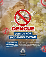 A melhor forma de prevenção da dengue é evitar a proliferação do mosquito Aedes Aegypti