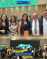 A Presidente da Câmara Municipal de Cruzeta, Vereadora Arilúzia Sasnara, esteve presente cerimônia de posse da nova diretoria FECAM-RN 