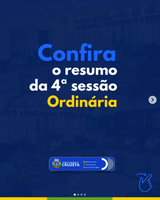 Confira o resumo da 4ª Sessão Ordinária, realizada ontem, 25 de fevereiro