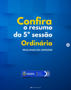 Confira o resumo da 5° Sessão Ordinária realizada ontem dia 10 de março, às 17h no Plenário Pedro Vital da Câmara Municipal de Cruzeta