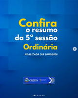 Confira o resumo da 5° Sessão Ordinária realizada ontem dia 10 de março, às 17h no Plenário Pedro Vital da Câmara Municipal de Cruzeta