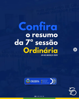 Confira o Resumo da 7ª Sessão Ordinária da Câmara Municipal de Cruzeta