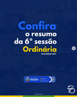 Confira obresumo da 6° Sessão Ordinária da Câmara Municipal de Cruzeta, realizada ontem, 18 de março.