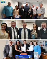 Cumprindo agenda em Brasília, a Presidente da Câmara Municipal de Cruzeta, juntamente com os vereadores realizou uma importante visita ao Congresso Nacional 