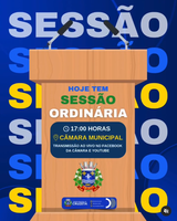 Hoje dia 04 de fevererio, no Plenário Pedro Vital da Câmara Municipal de Cruzeta