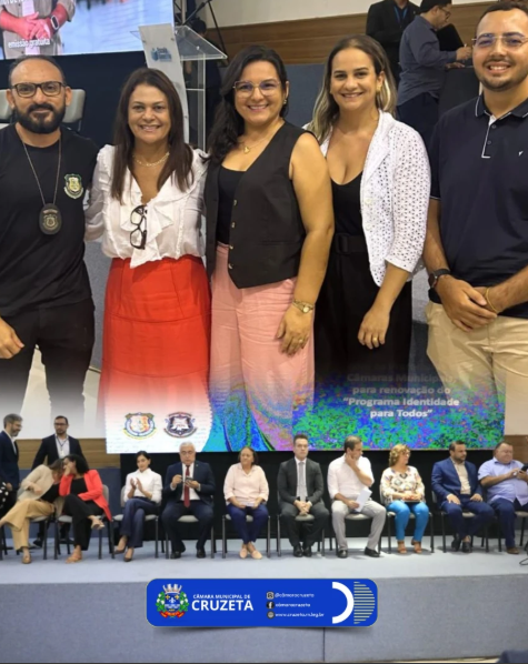 Presidente da Câmara de Cruzeta participa de solenidade de renovação do programa “Identidade para Todos”