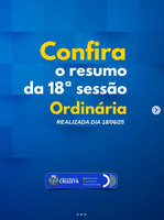 RESUMO DA 18ª SESSÃO ORDINÁRIA
